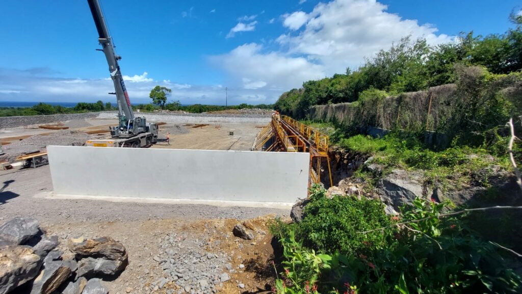Livraison d'un béton bas carbone sur le chantier Ravate